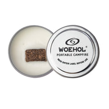 Load image into Gallery viewer, WOEHOL Portable Bonfires, Fire Pit,|1PACK | Compact and Lightweight | 3-5 Hours of Burn Time, Eco-Friendly and Safety Soy Wax Bonfire, No Wood No Embers(1pcs)